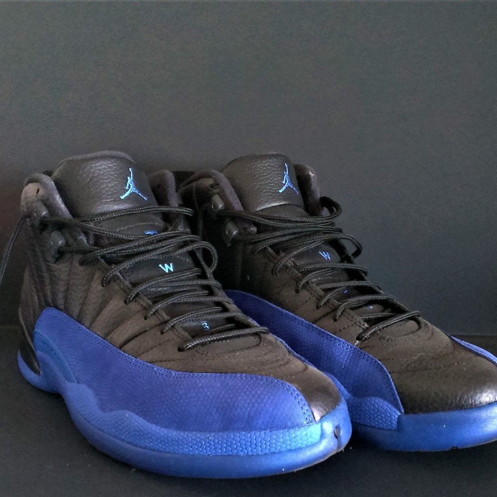 Size 11 Nike Air Jordan 12 Retro Black Game Royal (Original Box Included)